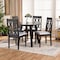 Baxton Studio Imogen Grey Upholstered and Brown Finished Wood 5-Piece Dining Set 170-9734-10896 - alternate 9